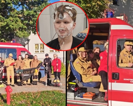 Strażacy z Czechówki wystawili samych siebie na licytację dla 12-letniego Kuby! „Pojedziemy nawet na drugi koniec Polski!”