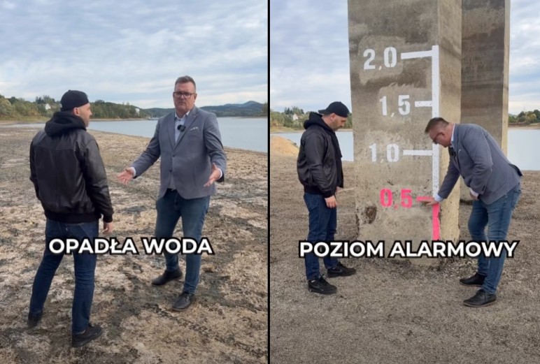 „Małopolska boryka się z problemem suszy”. Wody ubywa też w Zalewie Dobczyckim, który obsługuje aglomerację krakowską