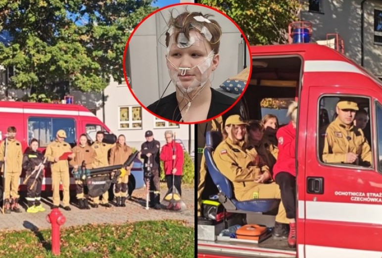 Strażacy z Czechówki wystawili samych siebie na licytację dla 12-letniego Kuby! „Pojedziemy nawet na drugi koniec Polski!”